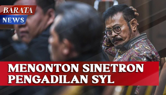 Menonton Sinetron Pengadilan SYL