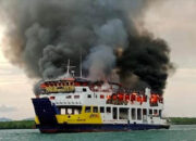 Penumpang Panik, Kapal Roro Terbakar di Perairan Punggur Dekat Batam