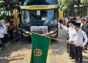 445 Calon Haji Asal Purwakarta Diberangkatkan ke Embarkasi Kertajati, 225 Mobil Dinas Dikerahkan