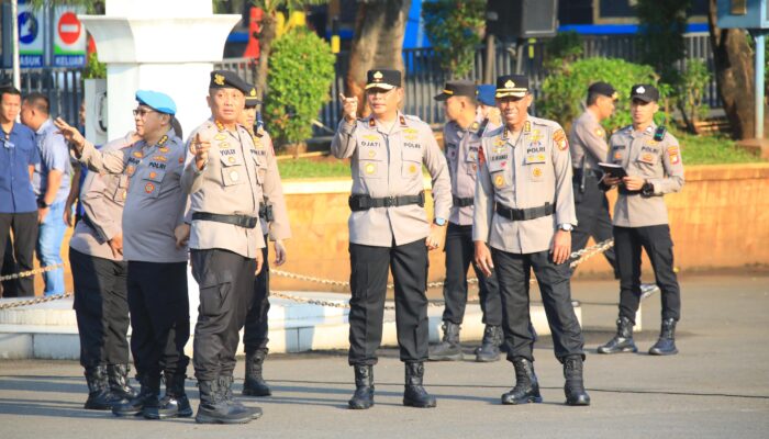 Arahan Wakapolda Metro Jaya saat Pimpin Apel Pengecekan Personil