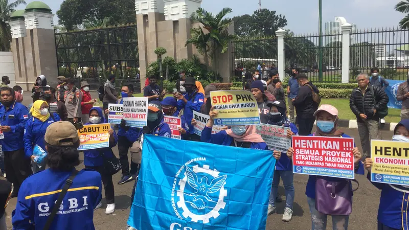 GSBI Kepung DPR, Tuntut Cabut Omnibus Law dan Hapus Outsourcing