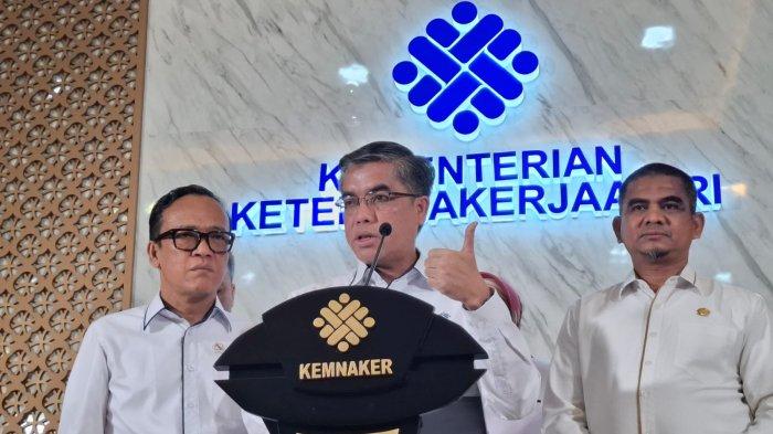 Menteri Ketenagakerjaan Yassierli Saat Umumkan Pencairan Bsu 2025 Tahap Pertama
