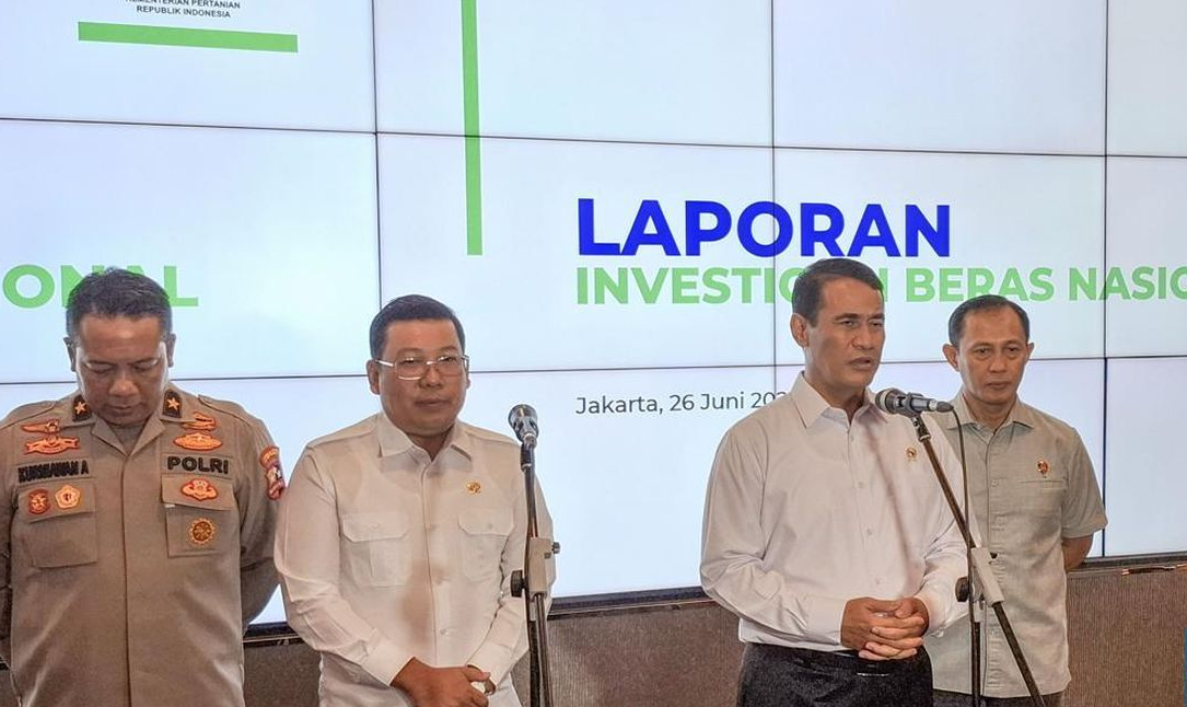 Menteri Pertanian Amran Sulaiman Beri Keterangan Pers Soal Anomali Harga Beras Dan Temuan Pelanggaran Di Pasaran