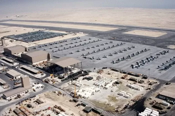 Pangkalan Militer Al Udeid Di Qatar Setelah Digempur Rudal Iran