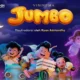 Poster film animasi Jumbo terpajang di depan bioskop dengan antrian penonton