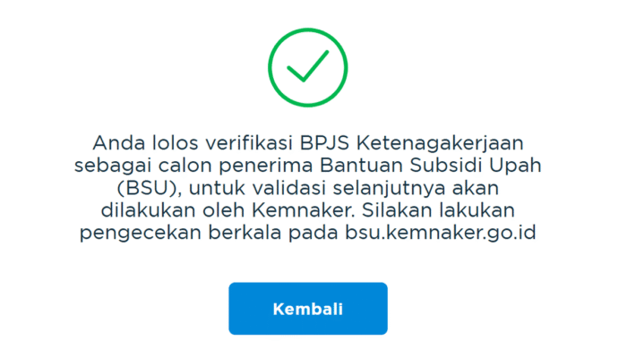 Cek BSU Rp600 Ribu Kini Cukup Pakai NIK, Situs Kemnaker Sudah Bisa Diakses
