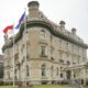 Bendera Indonesia Berkibar Di Depan Gedung Kedutaan Besar