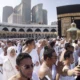 Jemaah Haji Indonesia Melakukan Tawaf Di Masjidil Haram, Mekkah