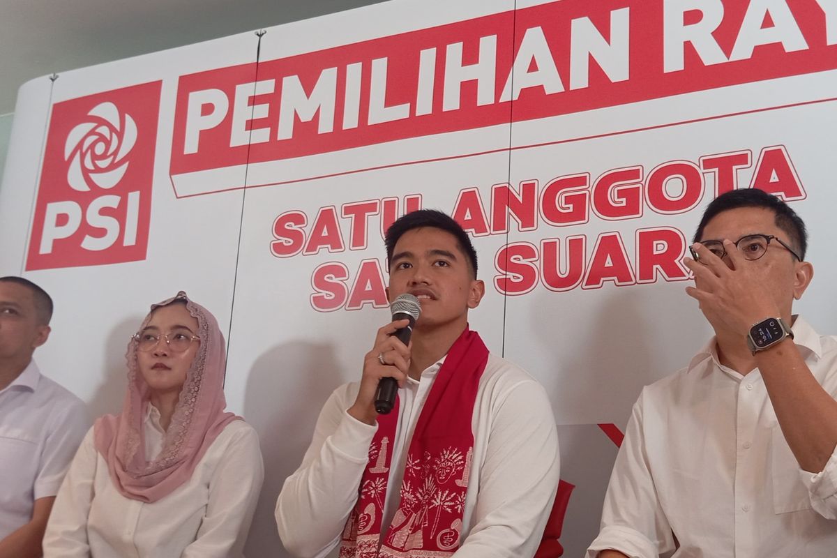 Kaesang Pangarep Saat Konferensi Pers Psi Jelang Pemilihan Ketua Umum