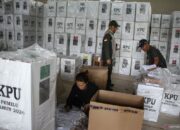 Kotak Suara Pemilu Di Gudang Logistik Setelah Penghitungan Suara Nasional 2024