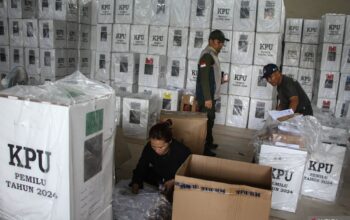 Kotak Suara Pemilu Di Gudang Logistik Setelah Penghitungan Suara Nasional 2024