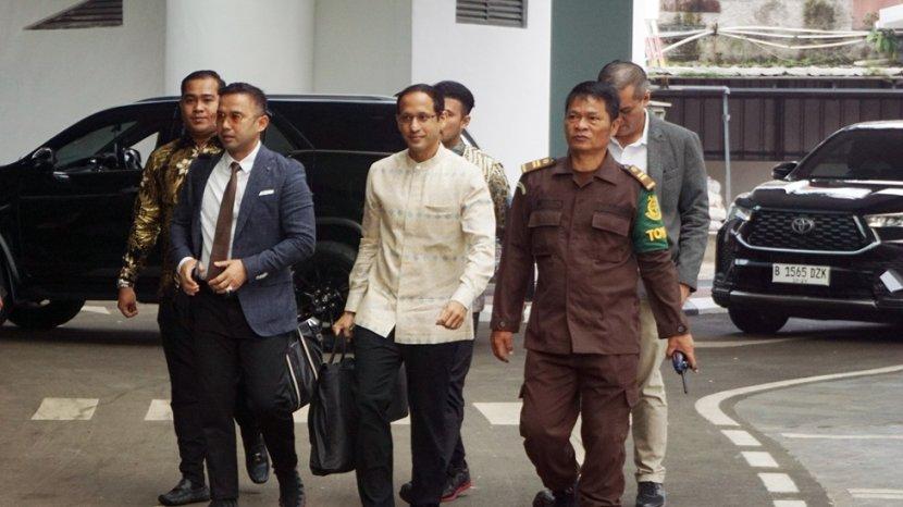 Nadiem Makarim Saat Menghadiri Panggilan Pemeriksaan Di Kejaksaan Agung Ri