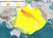 Peta Wilayah Terdampak Tsunami Akibat Gempa M 8,7 Di Rusia