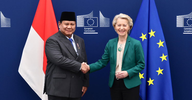Presiden Prabowo Subianto Dalam Pertemuan Resmi Dengan Pemimpin Eropa Di Brussels, Belgia