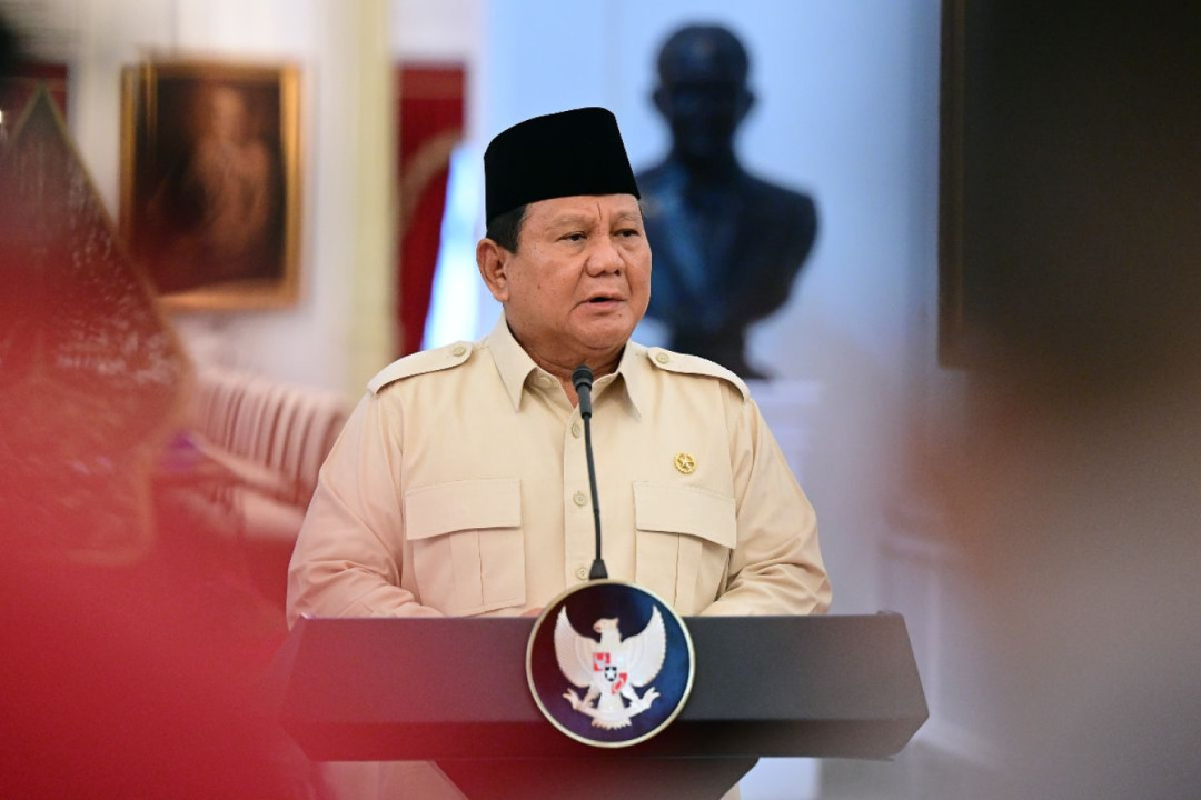 Presiden Prabowo Subianto Memberikan Keterangan Pers Di Halim Perdanakusuma Jelang Peluncuran Tema Hut Ri Ke 80