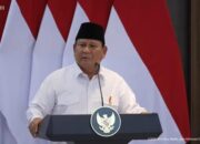 Presiden Prabowo Subianto Saat Beri Pernyataan Soal Transfer Data Wni Ke As