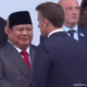 Presiden Prabowo Dan Emmanuel Macron Berdiri Bersama Saat Parade Bastille Day Di Paris, 2025
