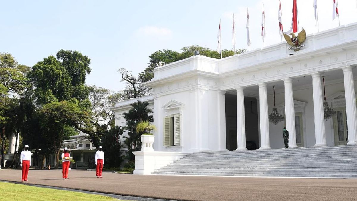 Suasana Halaman Istana Merdeka Saat Persiapan Upacara Hut Ri Di Jakarta