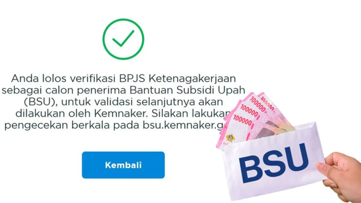 Tangkapan Layar Situs Resmi Kemnaker Tempat Pengecekan Status Penerima Bsu 2025