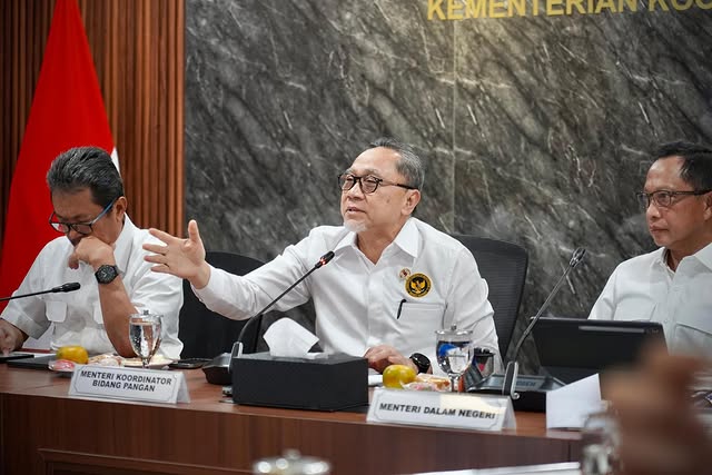 Zulkifli Hasan Dalam Konferensi Pers Peluncuran Program Kopdes Merah Putih Di Jakarta